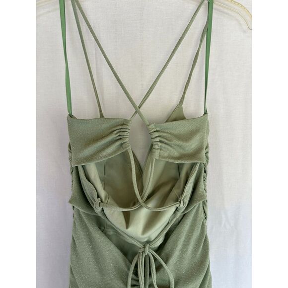 Windsor Prom/Formal/Bridesmaid Dress, Sage Green Size 3/4? Long, Open Back - Picture 4 of 11